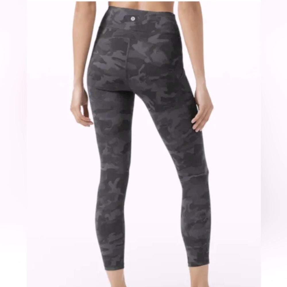 Lululemon Align invigorate high rise incognito camo cropped legging bottoms